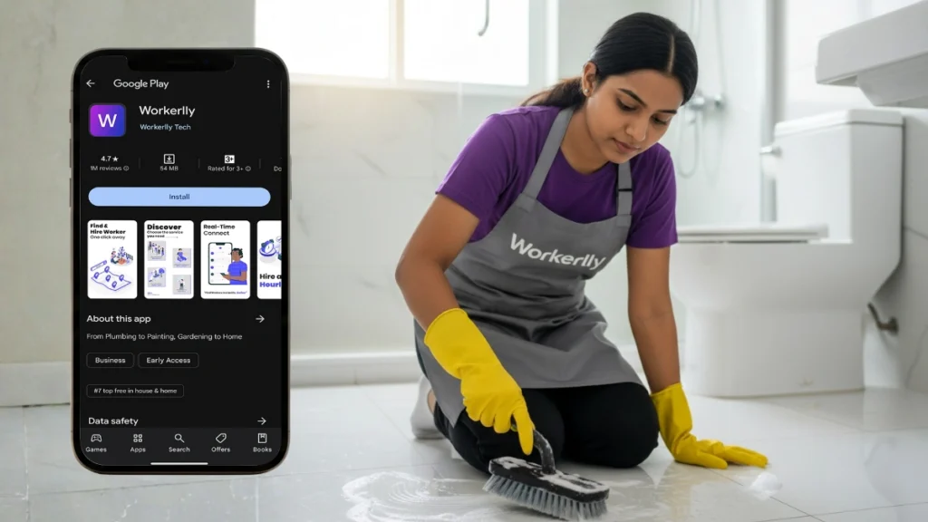 How to Find a Bathroom Cleaner Job Instantly on an Hourly Basis Using Workerlly